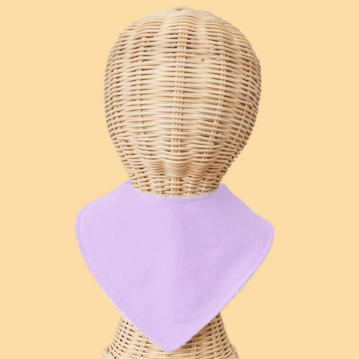 Kiin Baby Dribble Bib Woven Cotton - Lilac - Image 2