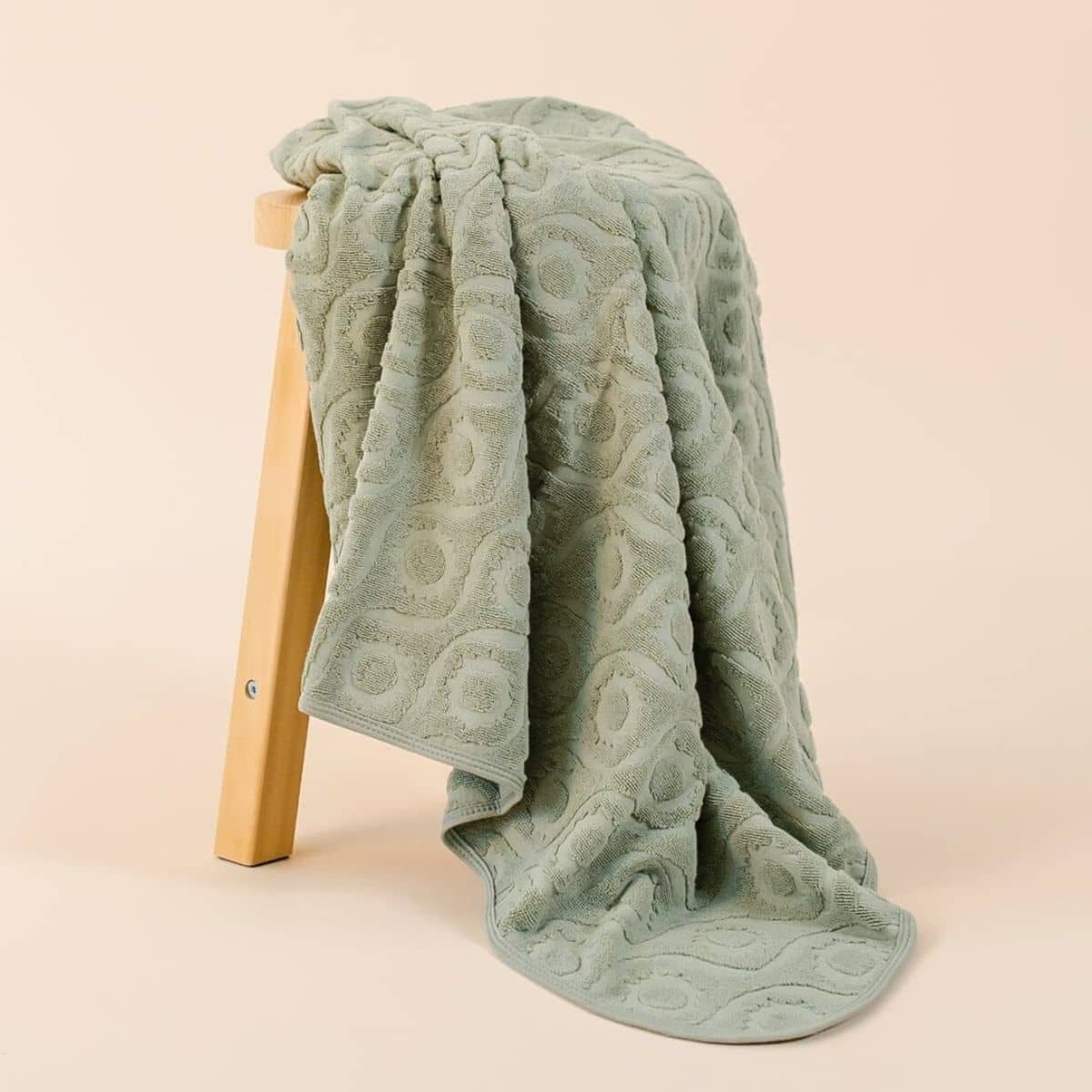 Kiin Baby Hooded Beach Towel - Sage - Image 5