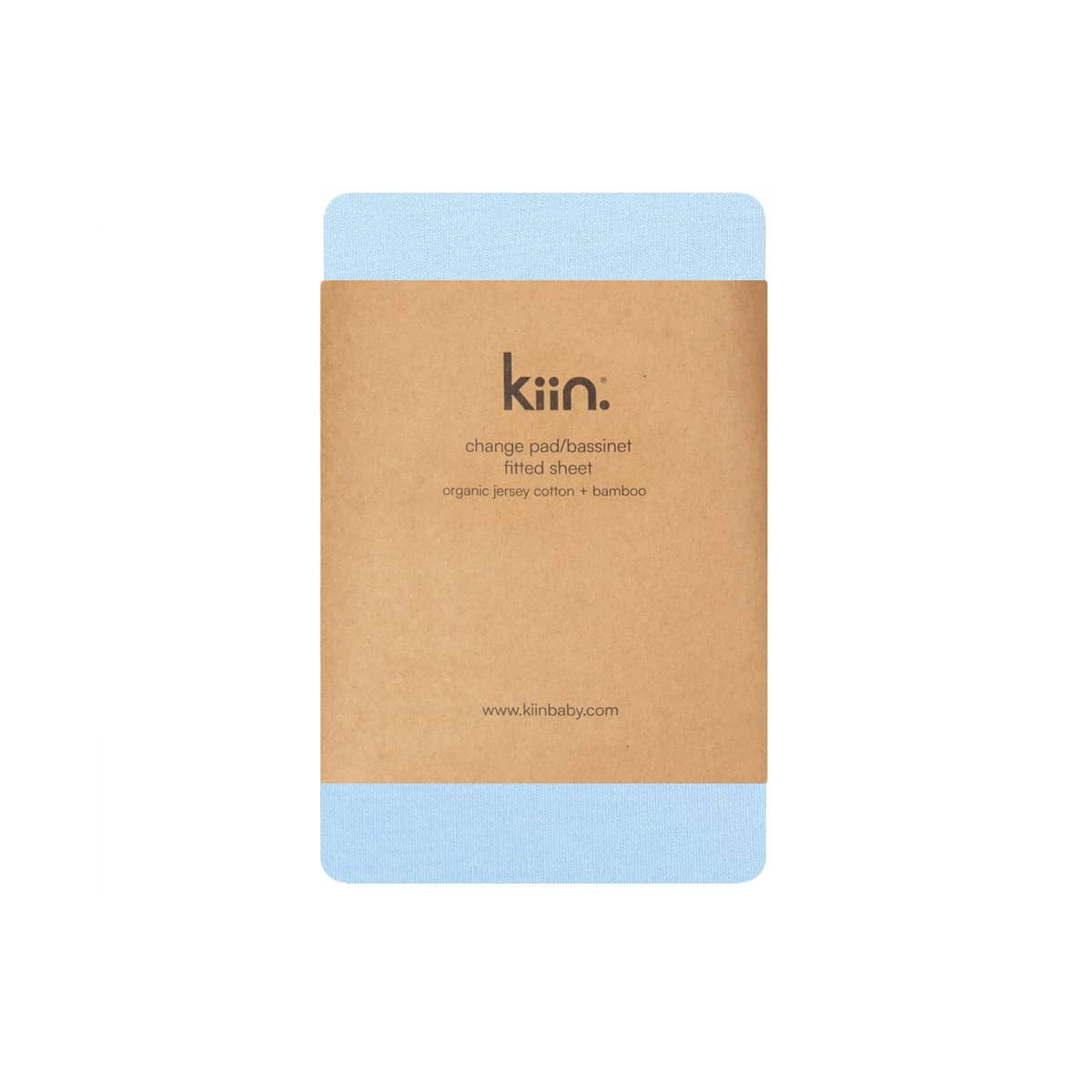 Kiin Baby Organic Change Pad / Bassinet Sheet - Pastel Sky
