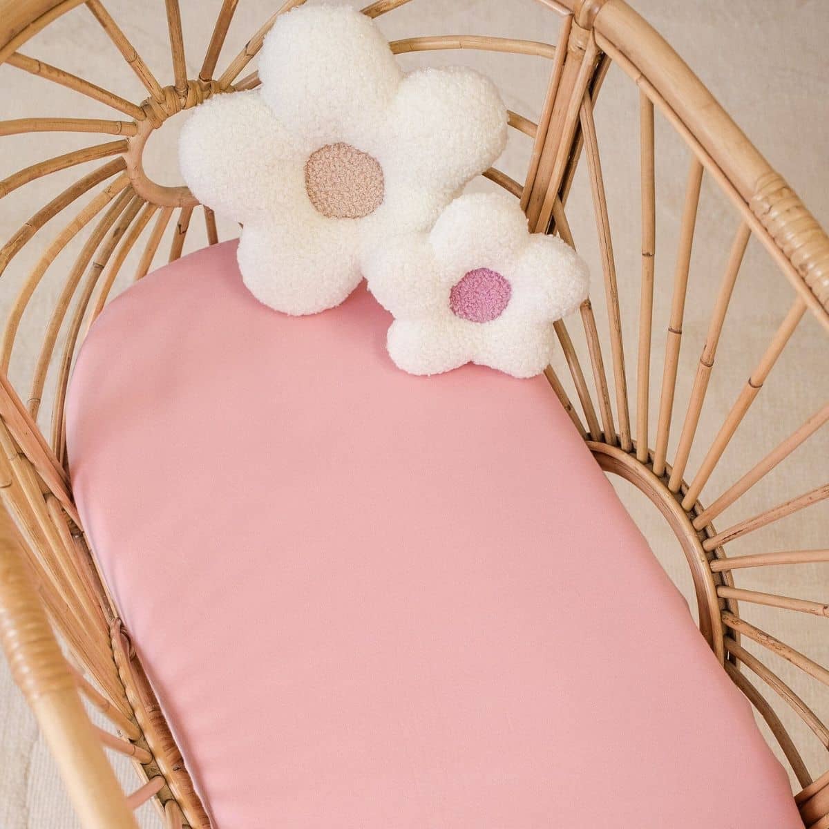 Kiin Baby Organic Change Pad / Bassinet Sheet - Peony - Image 2