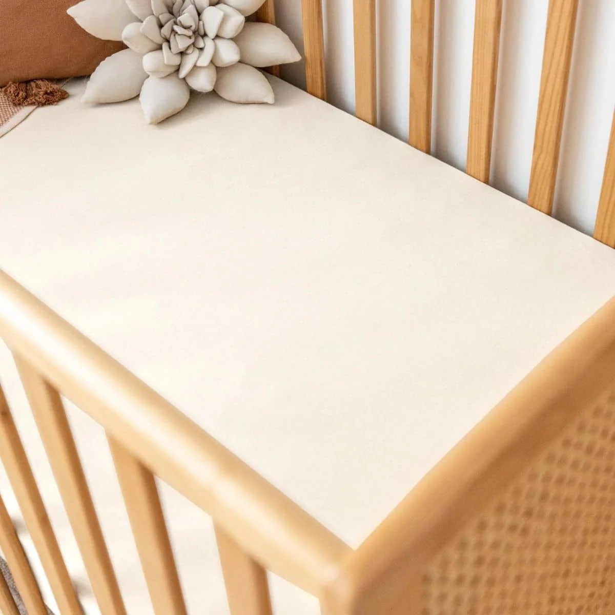 Kiin Baby Organic Cot Sheet - Ivory - Image 2