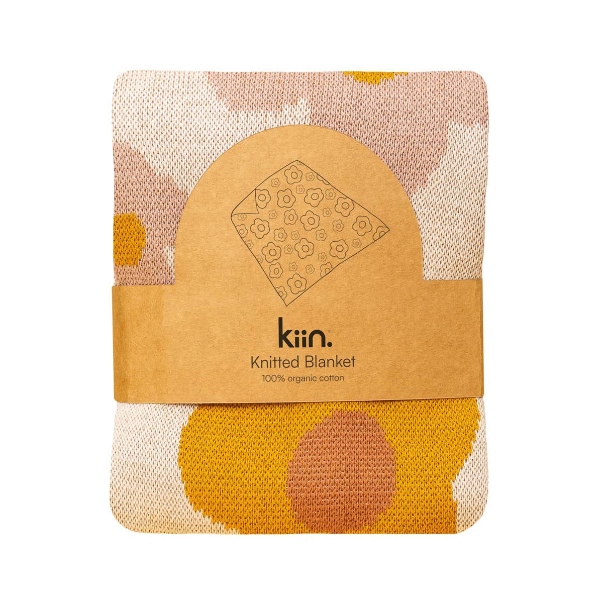 Kiin Baby Organic Cotton Knitted Blanket - Bloom