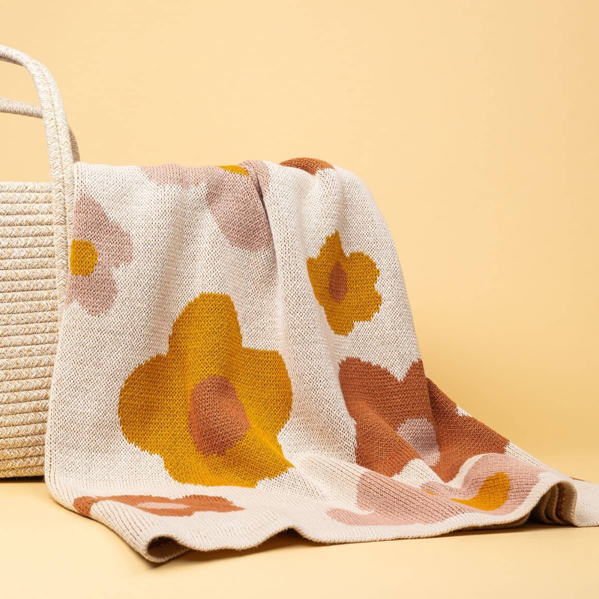 Kiin Baby Organic Cotton Knitted Blanket - Bloom - Image 3