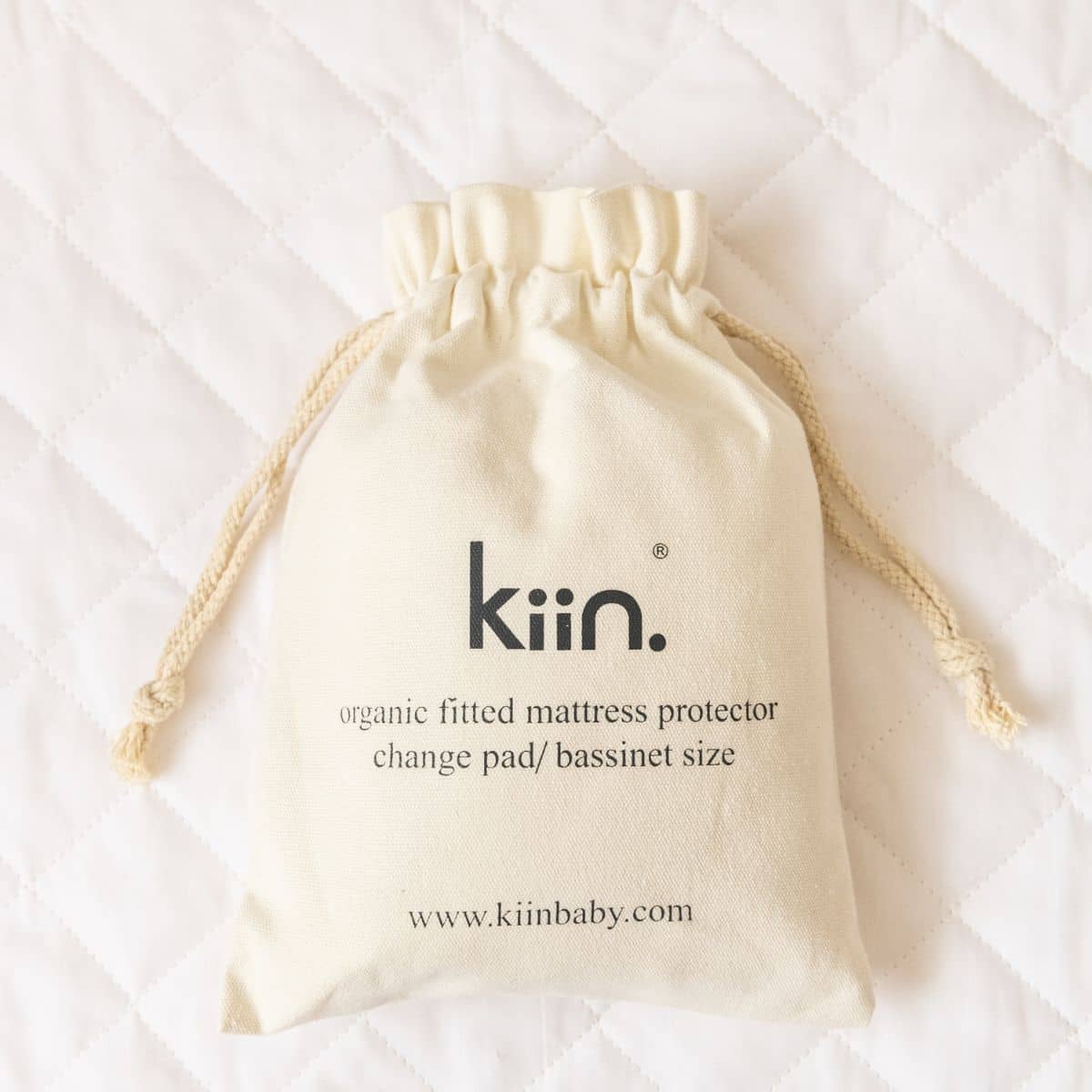 Kiin Baby Organic Fitted Mattress Protector - Change Pad / Bassinet Size - Image 3