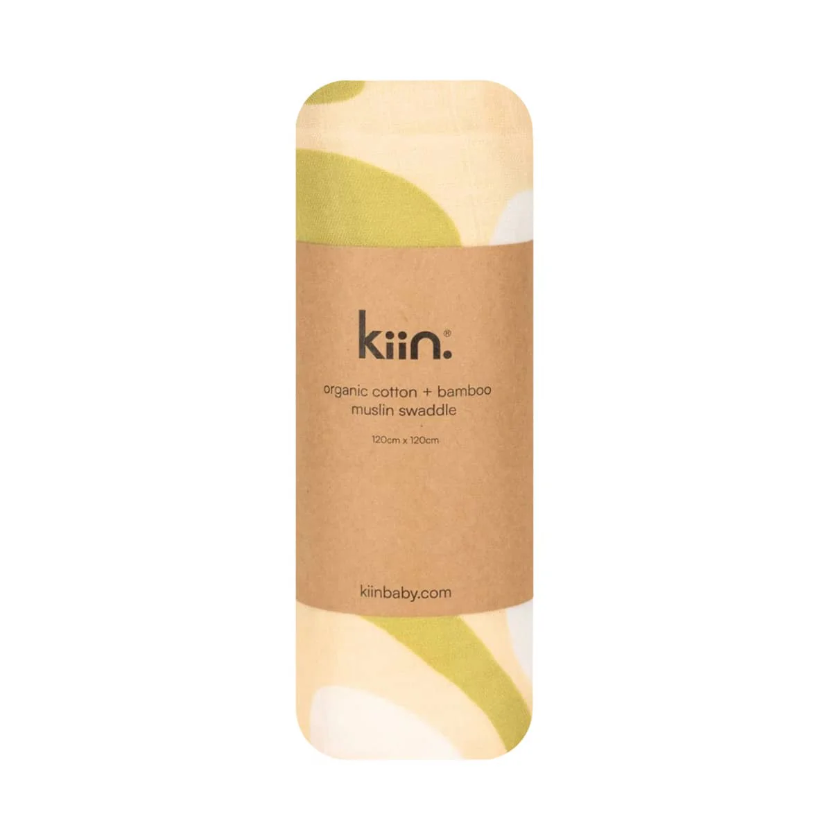 Kiin Baby Organic Muslin Swaddle - Limited Edition - Fleur Warm Oat