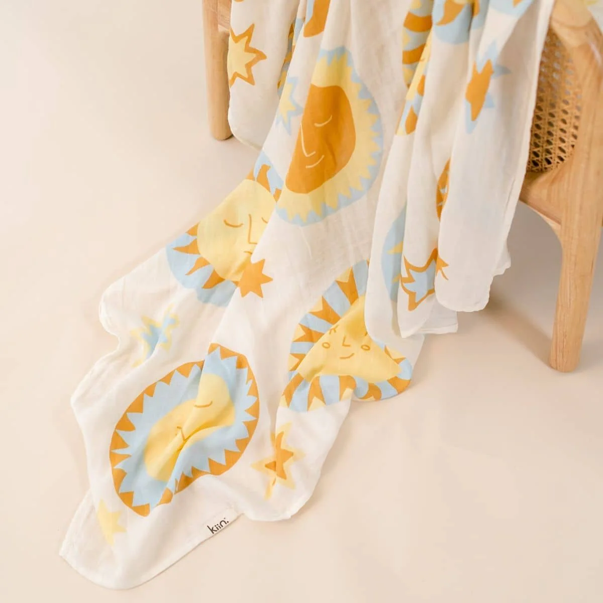 Kiin Baby Organic Muslin Swaddle - Limited Edition - Sunny Day - Image 11