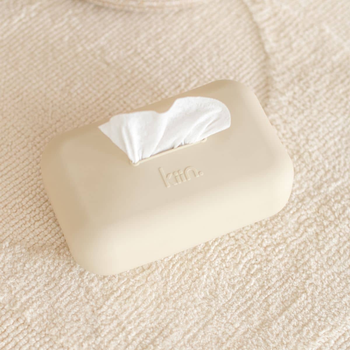 Kiin Baby Silicone Wipes Cover - Vanilla - Image 2