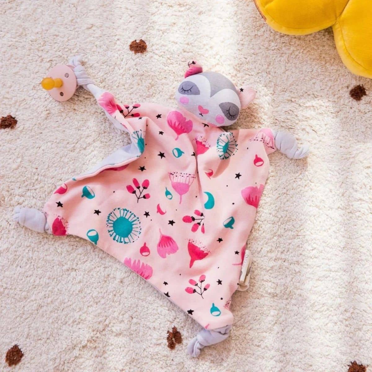 Kippins Organic Cotton Baby Comforter - Floss Kippin - Image 3