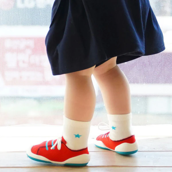 Komuello First Walker Shoes - Red String - 6 to 12 Months - Image 3