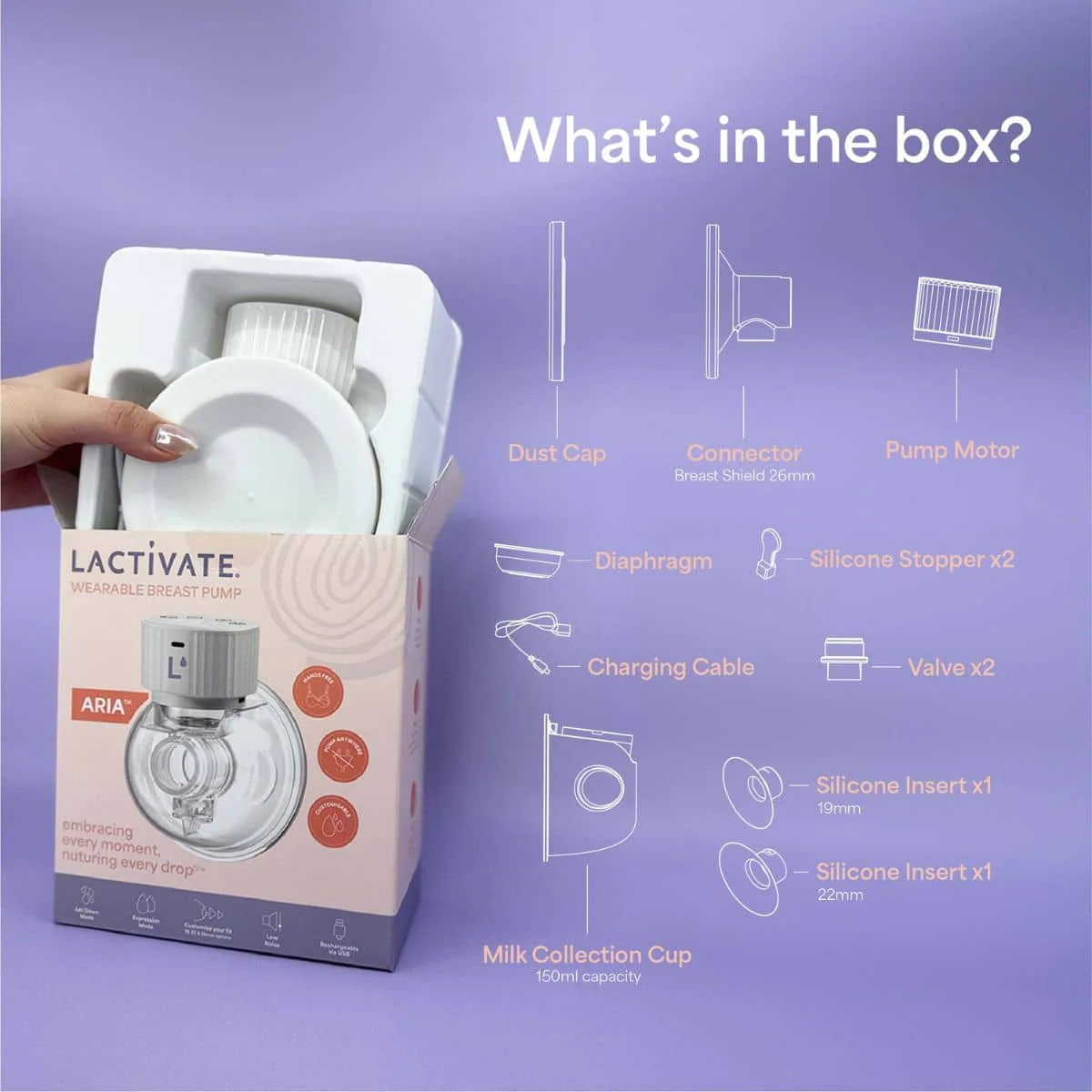 Lactivate ARIA Wearable Breast Pump - Image 9