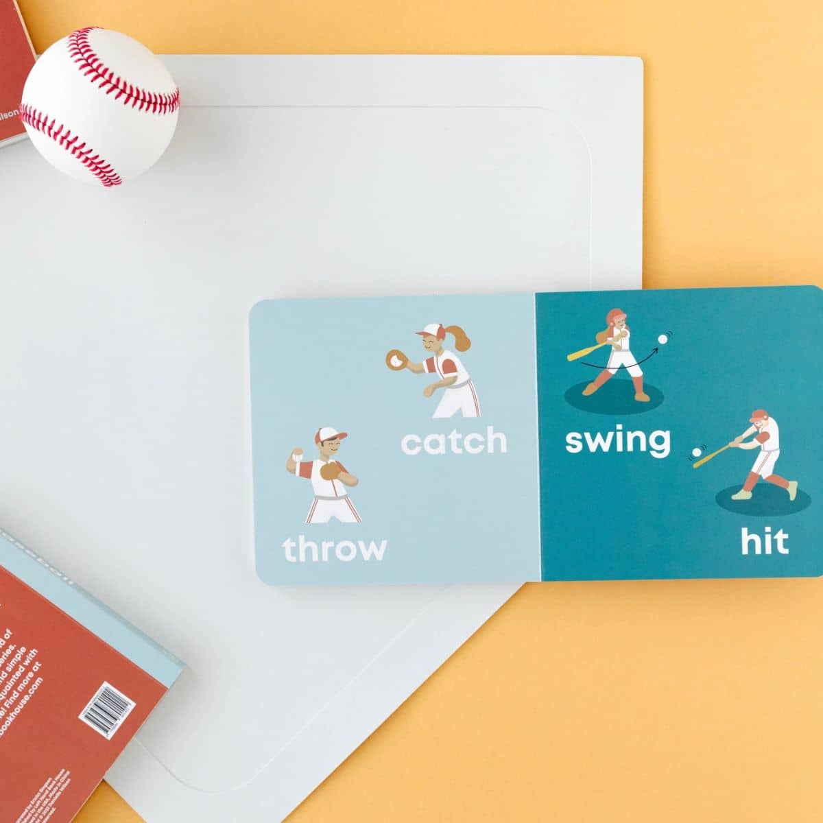 Left Hand Book House Baby Board Book - Baseball Baby - Image 3