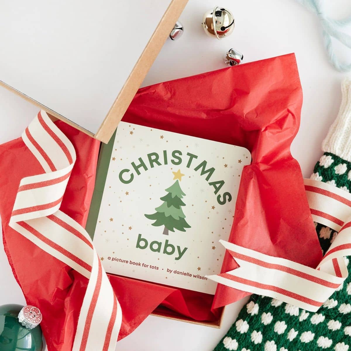 Left Hand Book House Baby Board Book - Christmas Baby - Image 2