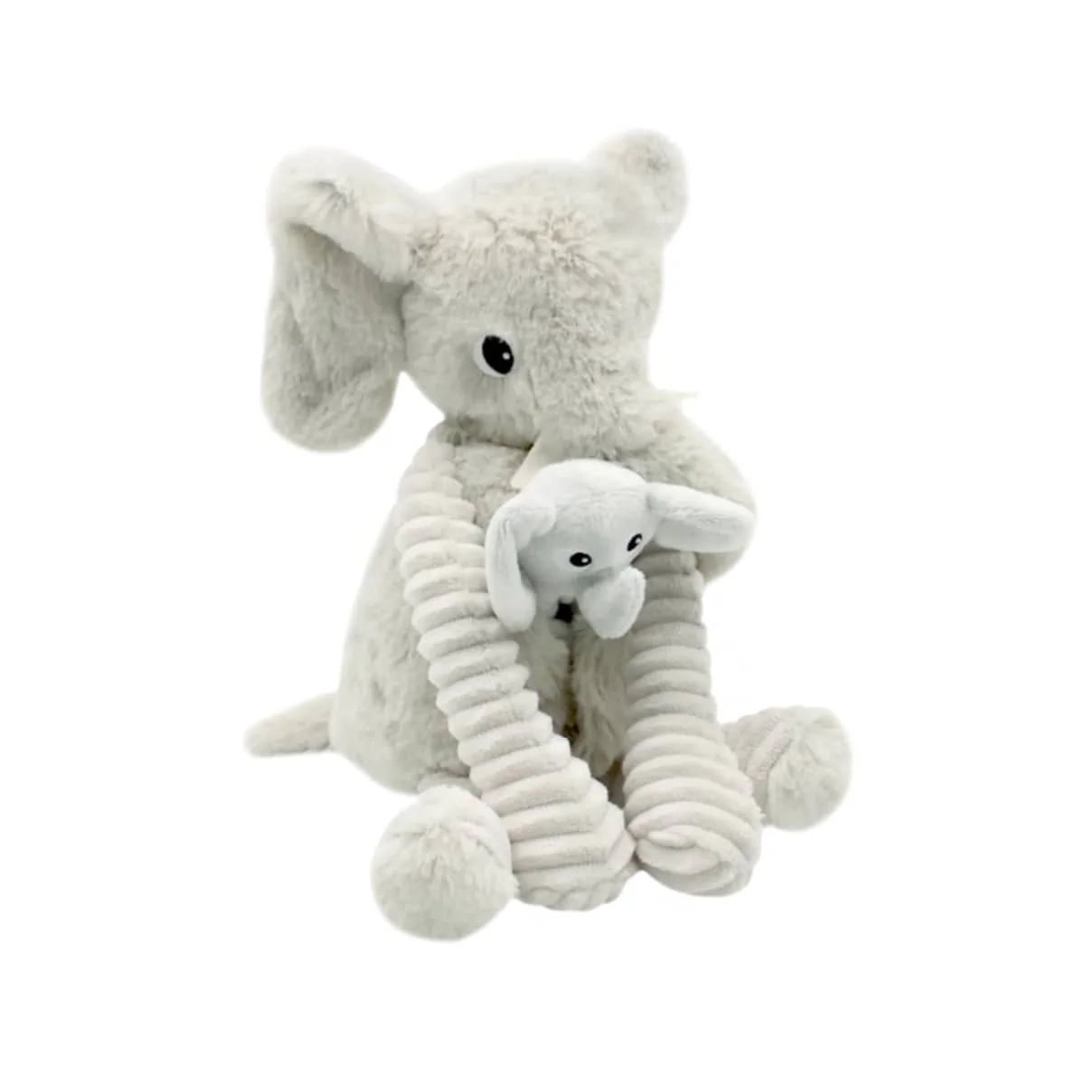 Les Ptipotos Mum & Baby Plush Toy - Dimoitou the Elephant