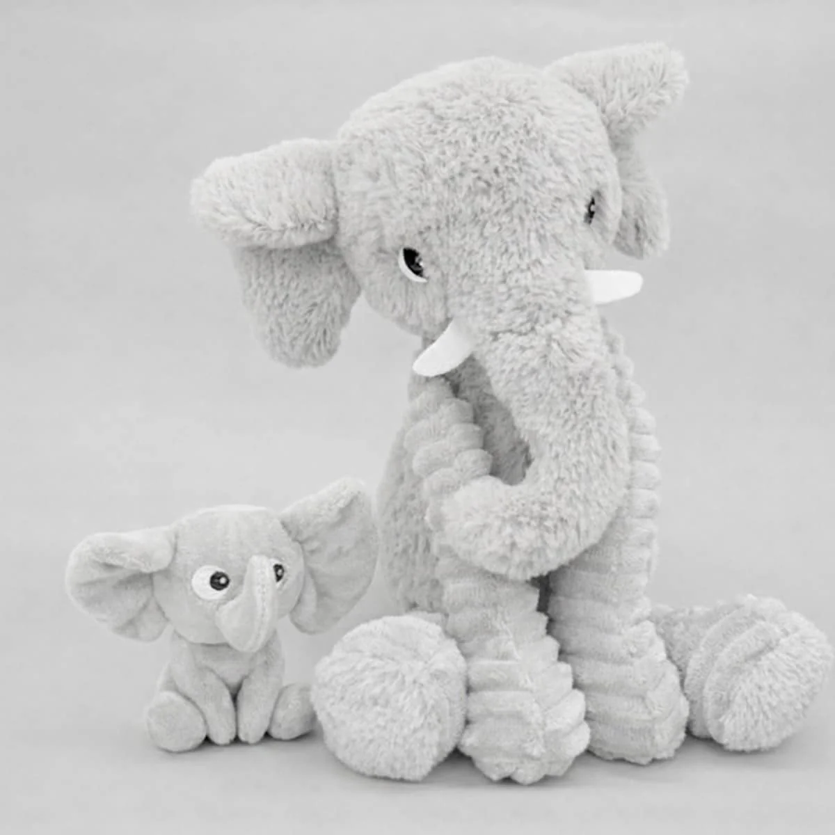 Les Ptipotos Mum & Baby Plush Toy - Dimoitou the Elephant - Image 2