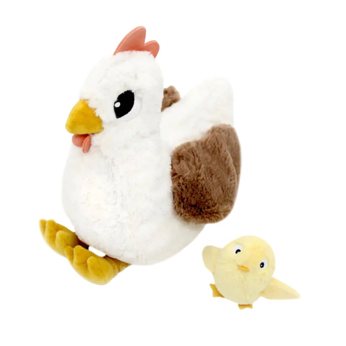Les Ptipotos Mum & Baby Plush Toy - Pioupiou the Hen