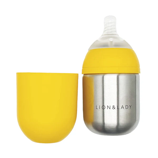 Lion & Lady Stainless Steel Baby Bottle - 210ml - Image 15
