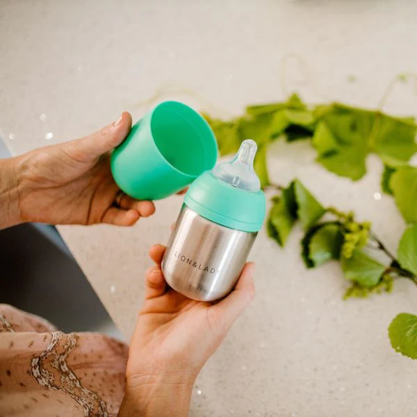 Lion & Lady Stainless Steel Baby Bottle - 210ml - Image 7