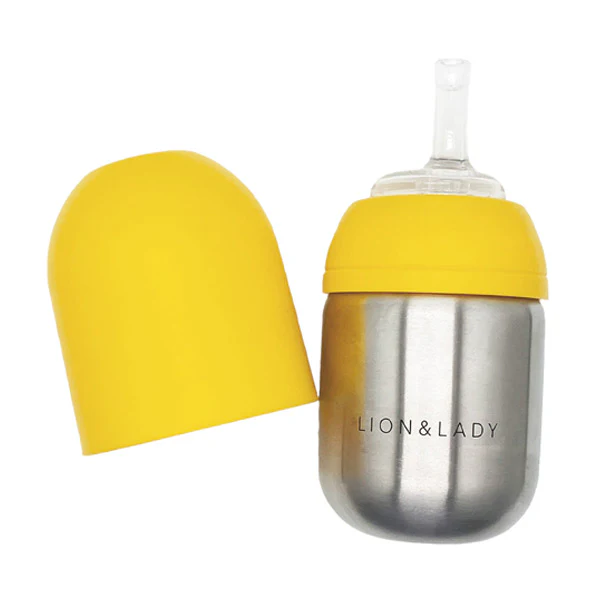 Lion & Lady Stainless Steel Toddler Straw Cup - 210ml