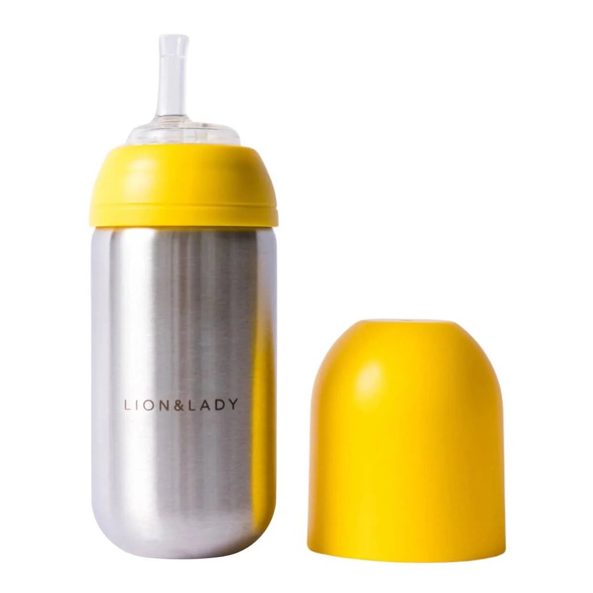 Lion & Lady Stainless Steel Toddler Straw Cup - 350ml - Image 4