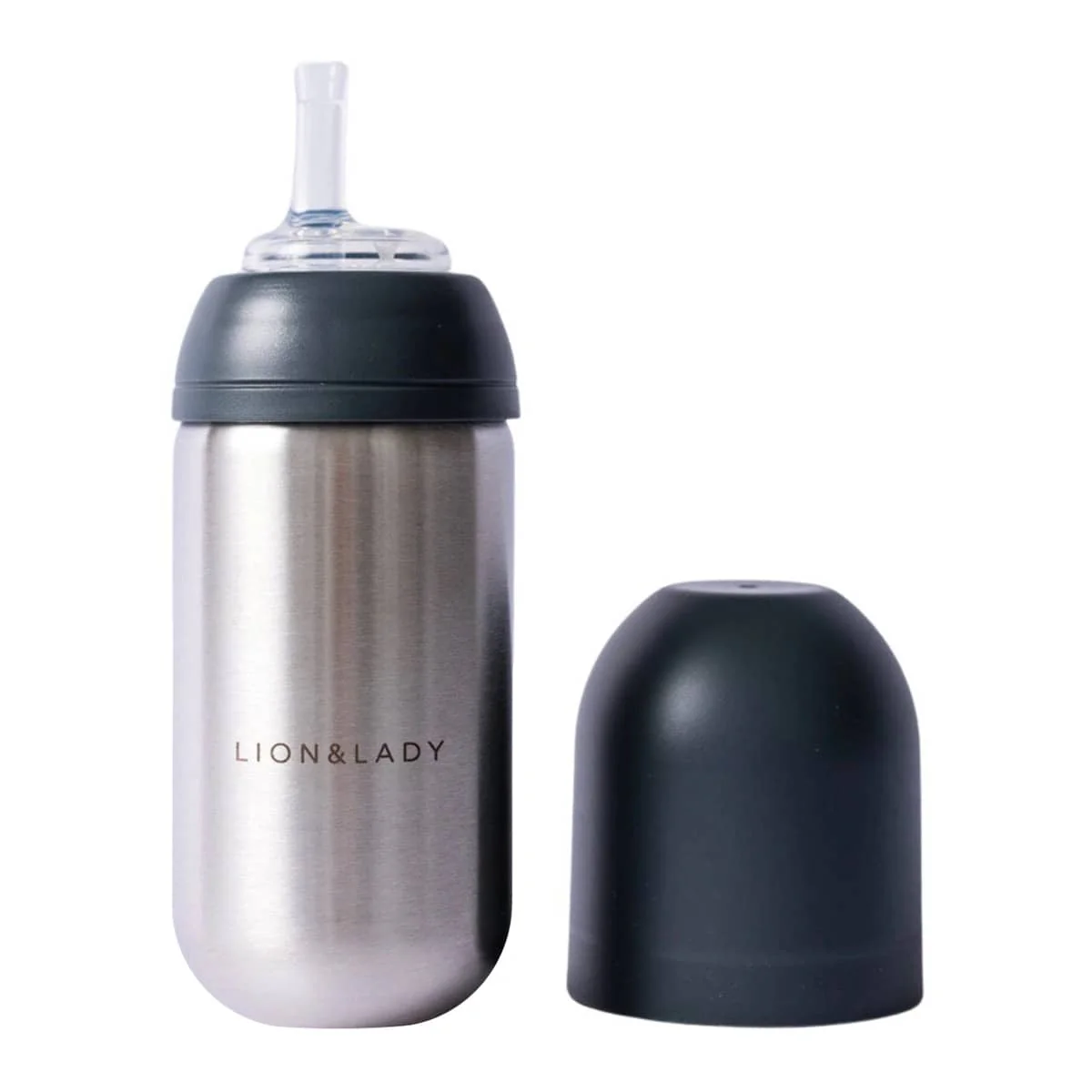 Lion & Lady Stainless Steel Toddler Straw Cup - 350ml - Image 5