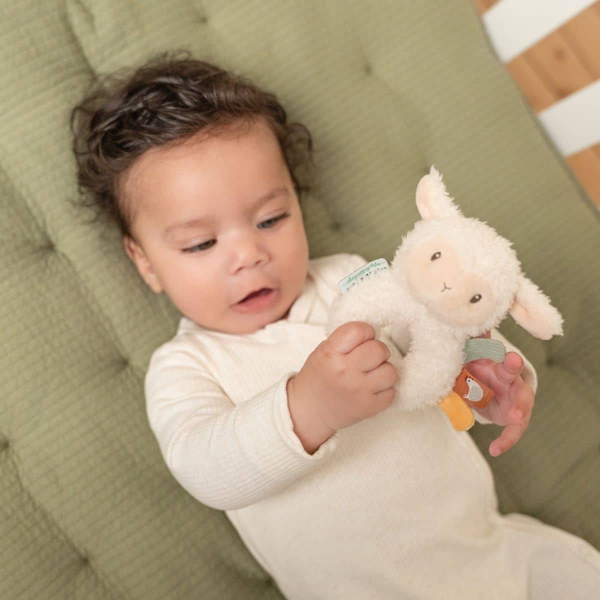Little Dutch Little Farm Soft Ringrattle Sheep - Image 3