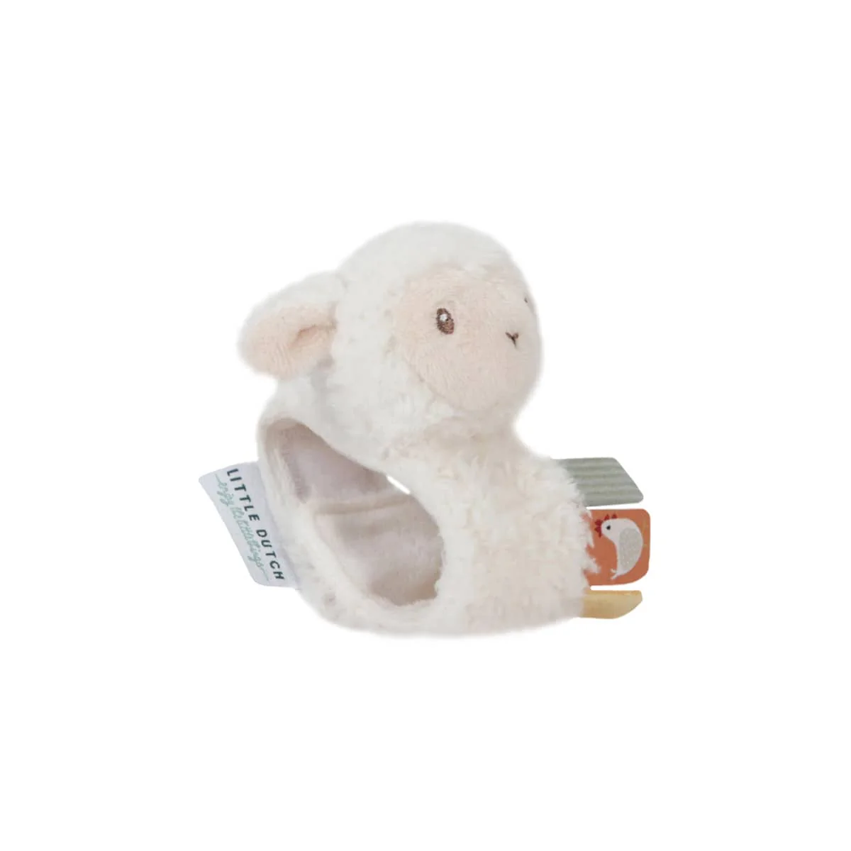 Little Dutch Little Farm Wrist Rattle Sheep - Image 3