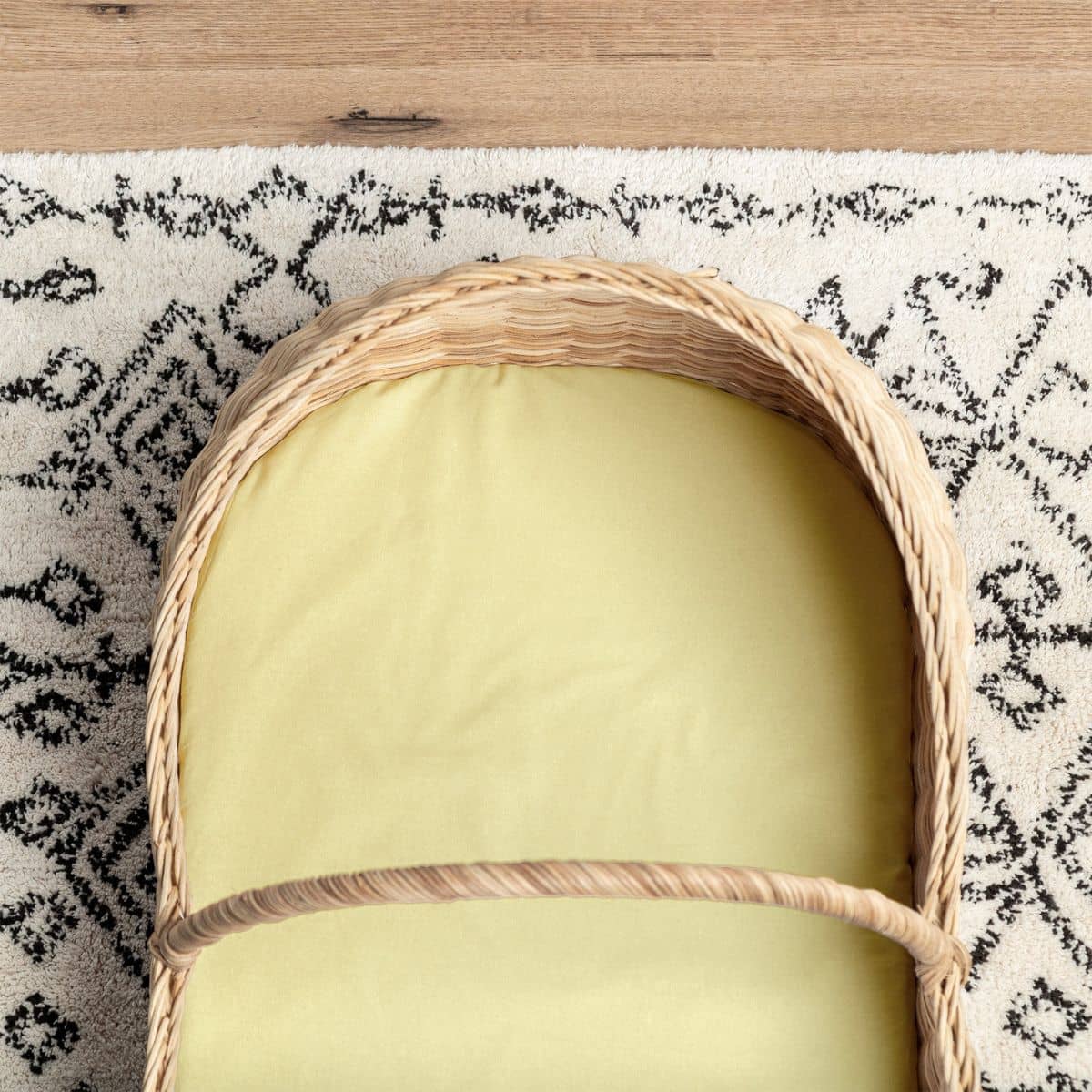 Little Human Linens Waterproof Small Bassinet Sheet - Limoncello - Image 2