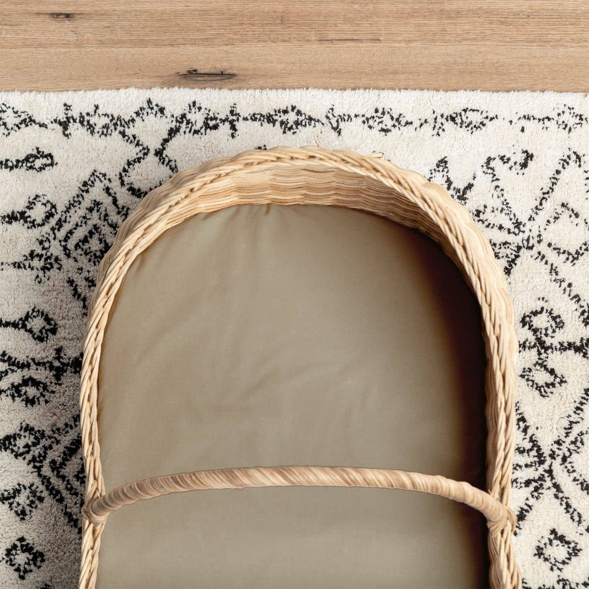Little Human Linens Waterproof Small Bassinet Sheet - Mocha - Image 2