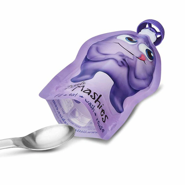 Little Mashies Reusable Squeeze Pouch - Mixed - 10 pack - Image 2