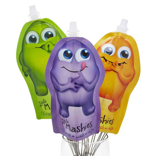 Little Mashies Reusable Squeeze Pouch - 2 pack - Image 11
