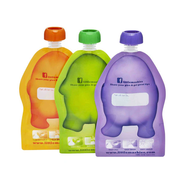 Little Mashies Reusable Squeeze Pouch - 2 pack - Image 12