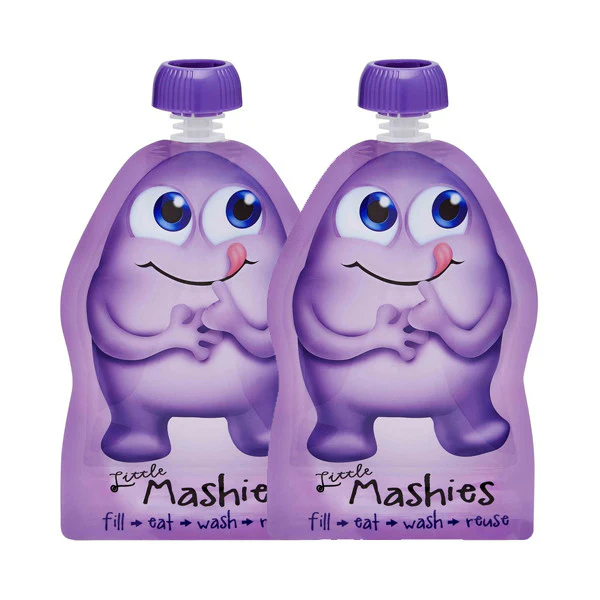 Little Mashies Reusable Squeeze Pouch - 2 pack - Image 8