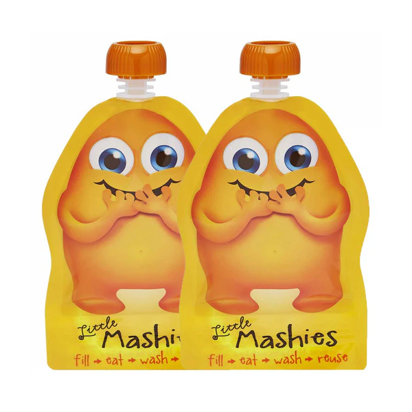 Little Mashies Reusable Squeeze Pouch - 2 pack - Image 9