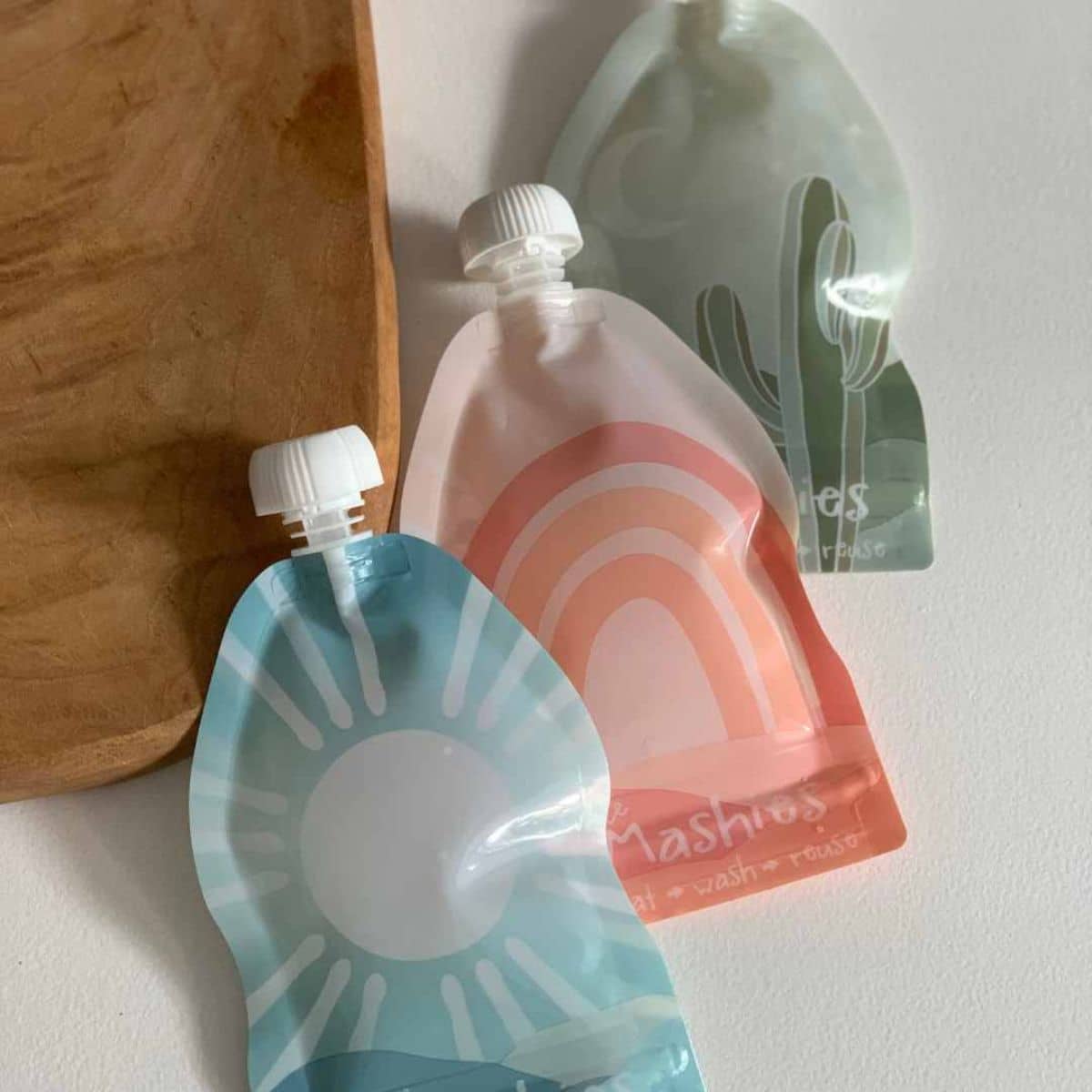 Little Mashies Reusable Squeeze Pouch - Boho - 10 pack - Image 7