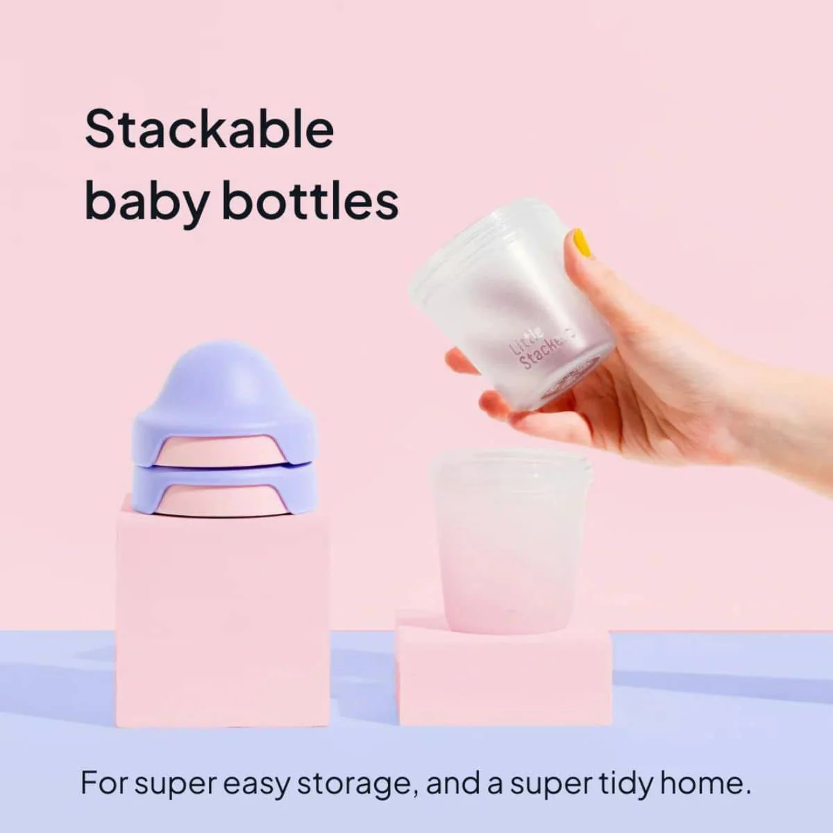 Little Stackers Baby Bottle 180ml - Twin Pack - Image 3