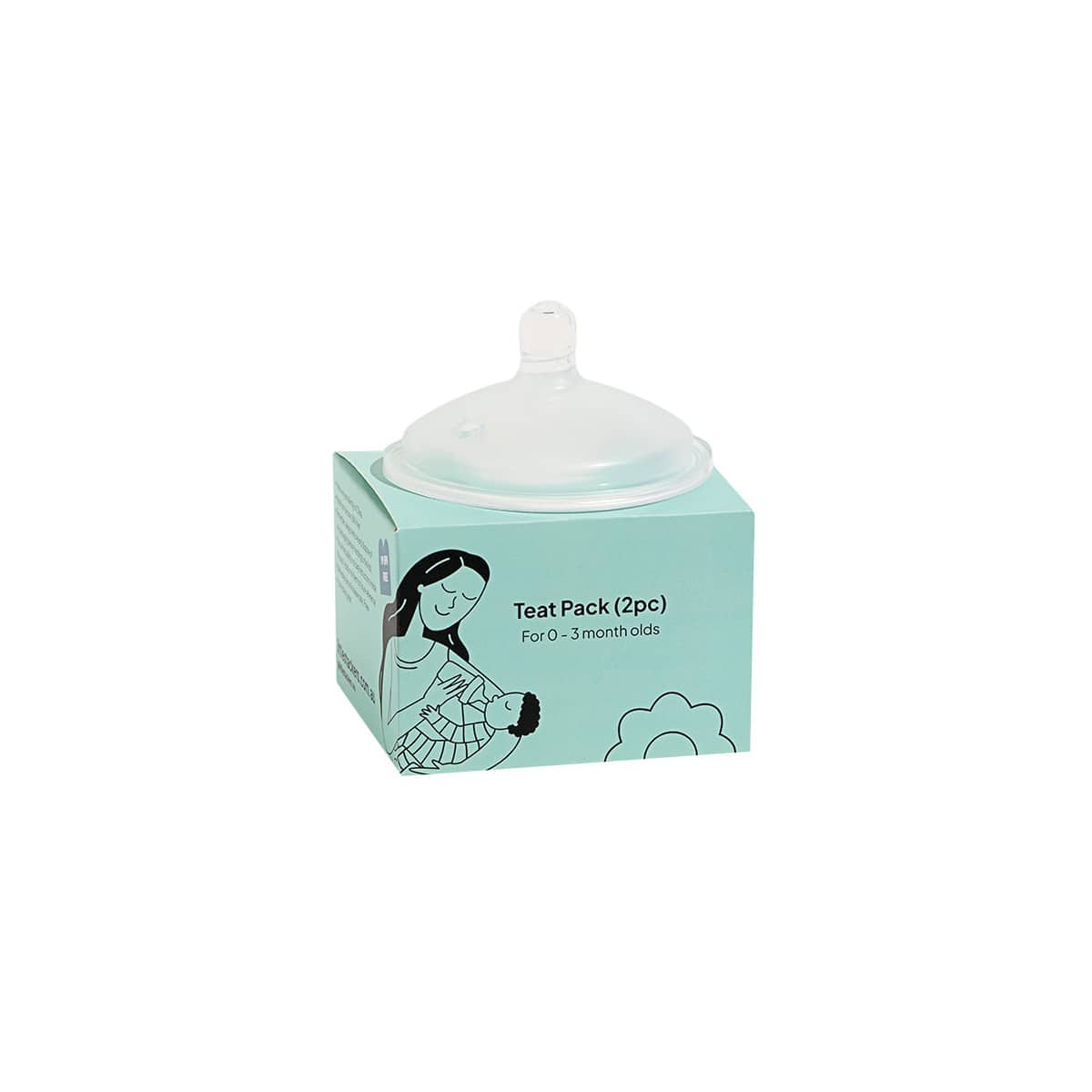 Little Stackers Baby Bottle Teat - Original - Twin Pack - Image 2