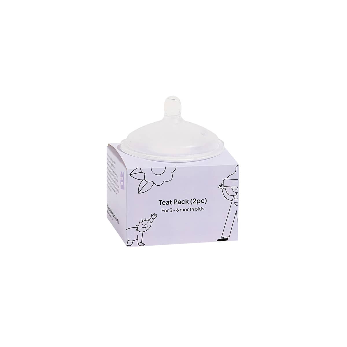 Little Stackers Baby Bottle Teat - Original - Twin Pack - Image 3