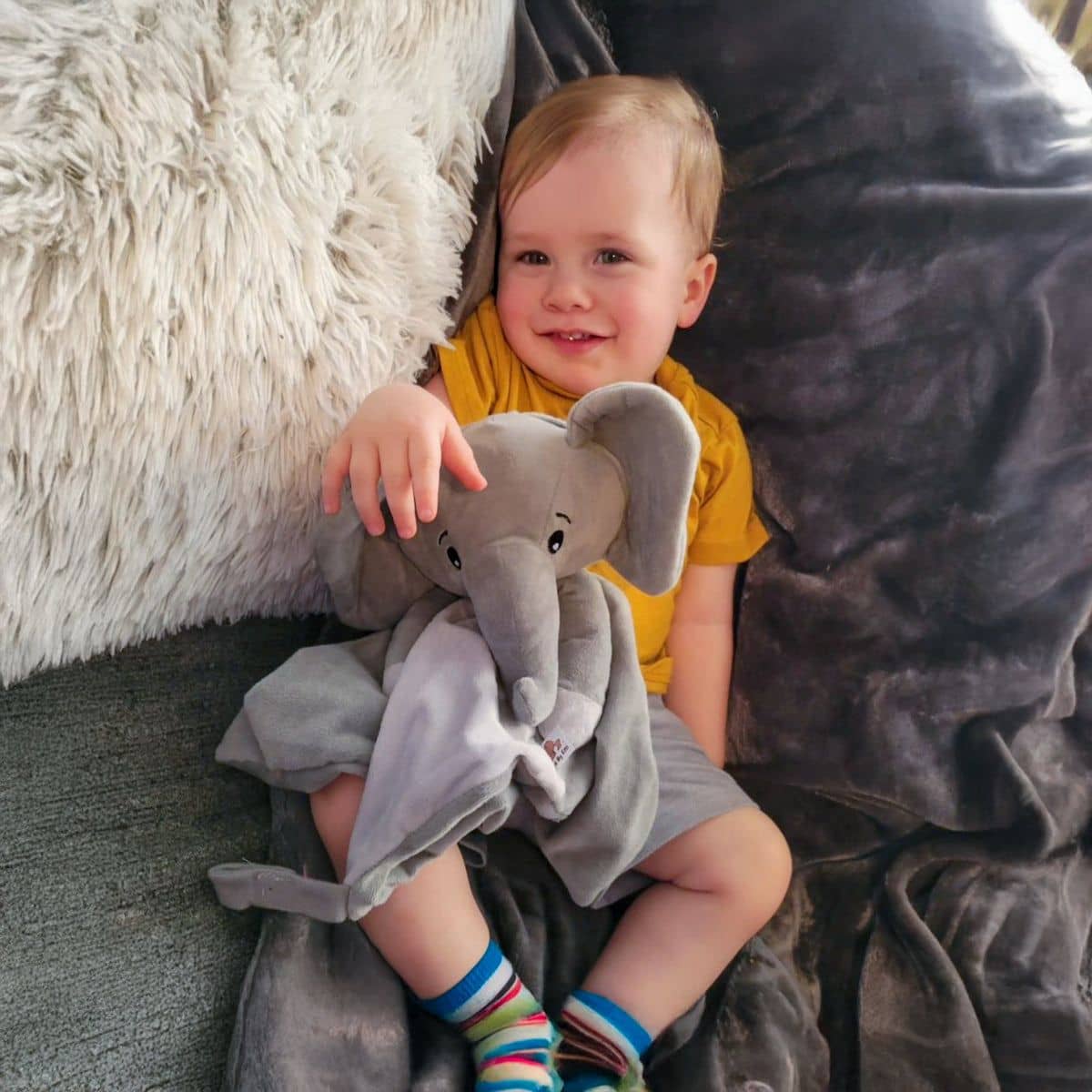 Love By Emi Lullaby and White Noise Comforter - Ellie the Elephant - Image 2