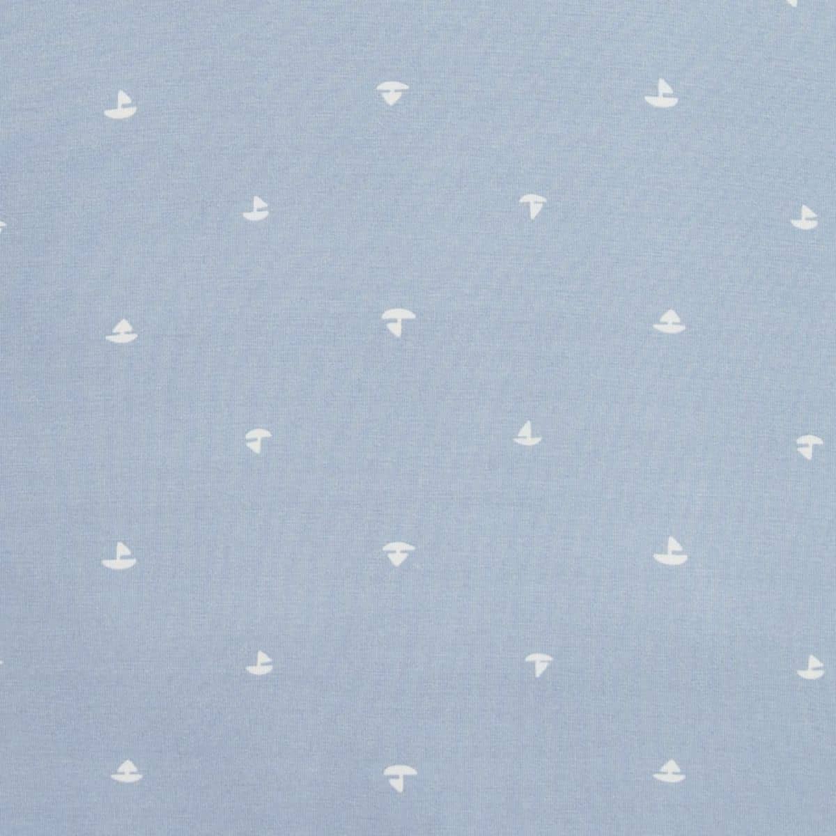 Love to Dream Original Swaddle UP 1.0 TOG Bamboo Viscose - Mist Blue Boats - Image 3