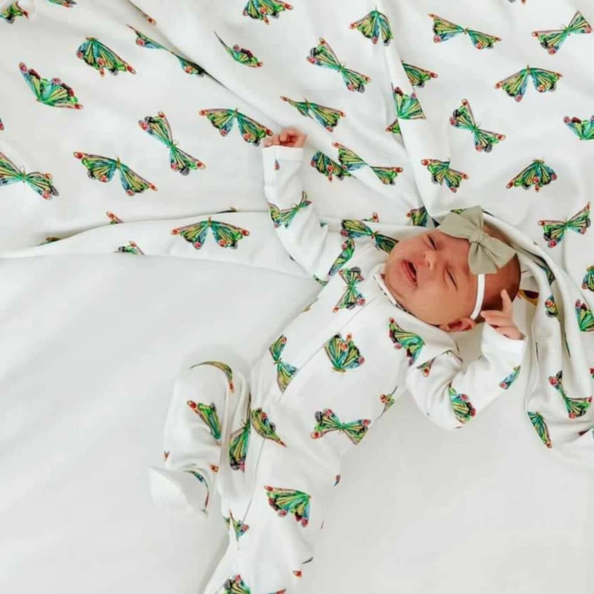 L'ovedbaby x The Very Hungry Caterpillar Organic Blanket - Butterfly - Image 2
