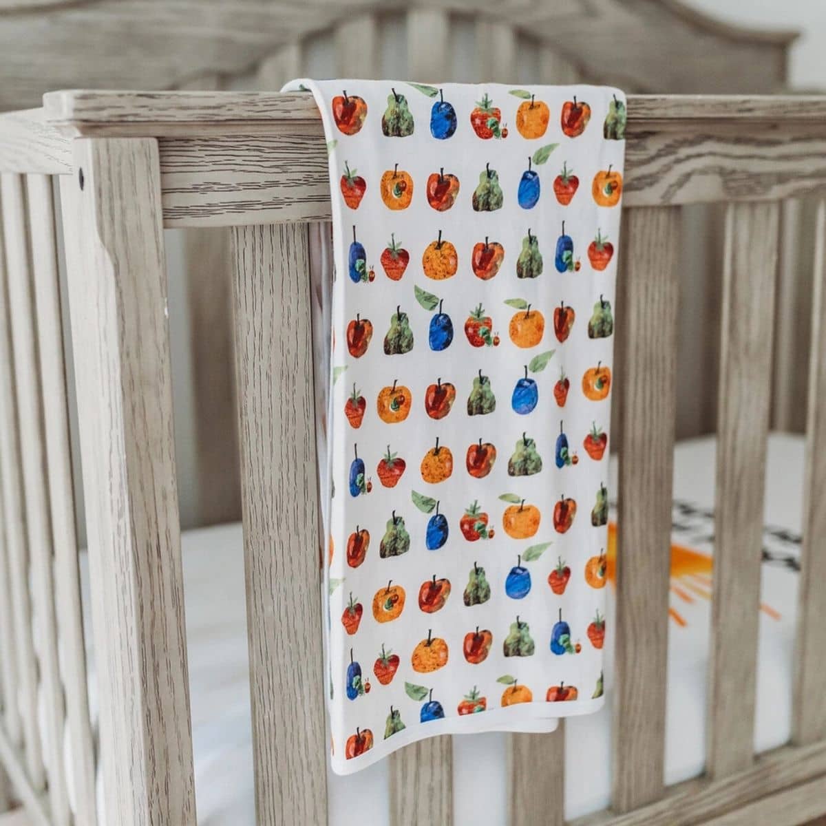 L'ovedbaby x The Very Hungry Caterpillar Organic Blanket - Fruits - Image 4