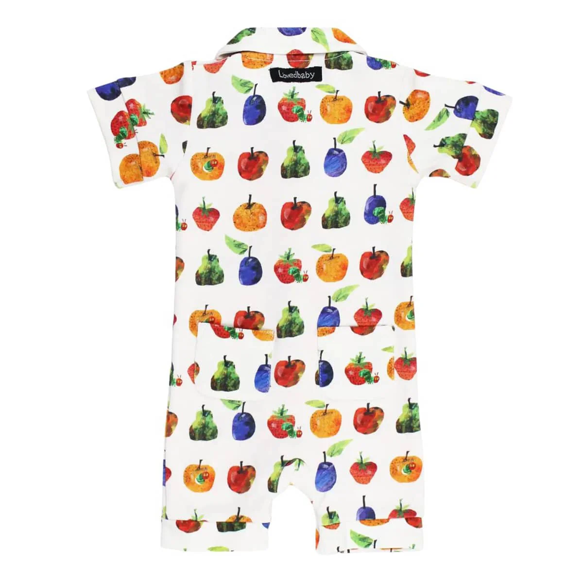 L'ovedbaby x The Very Hungry Caterpillar Organic Short Sleeve Coverall - Fruit - Image 2