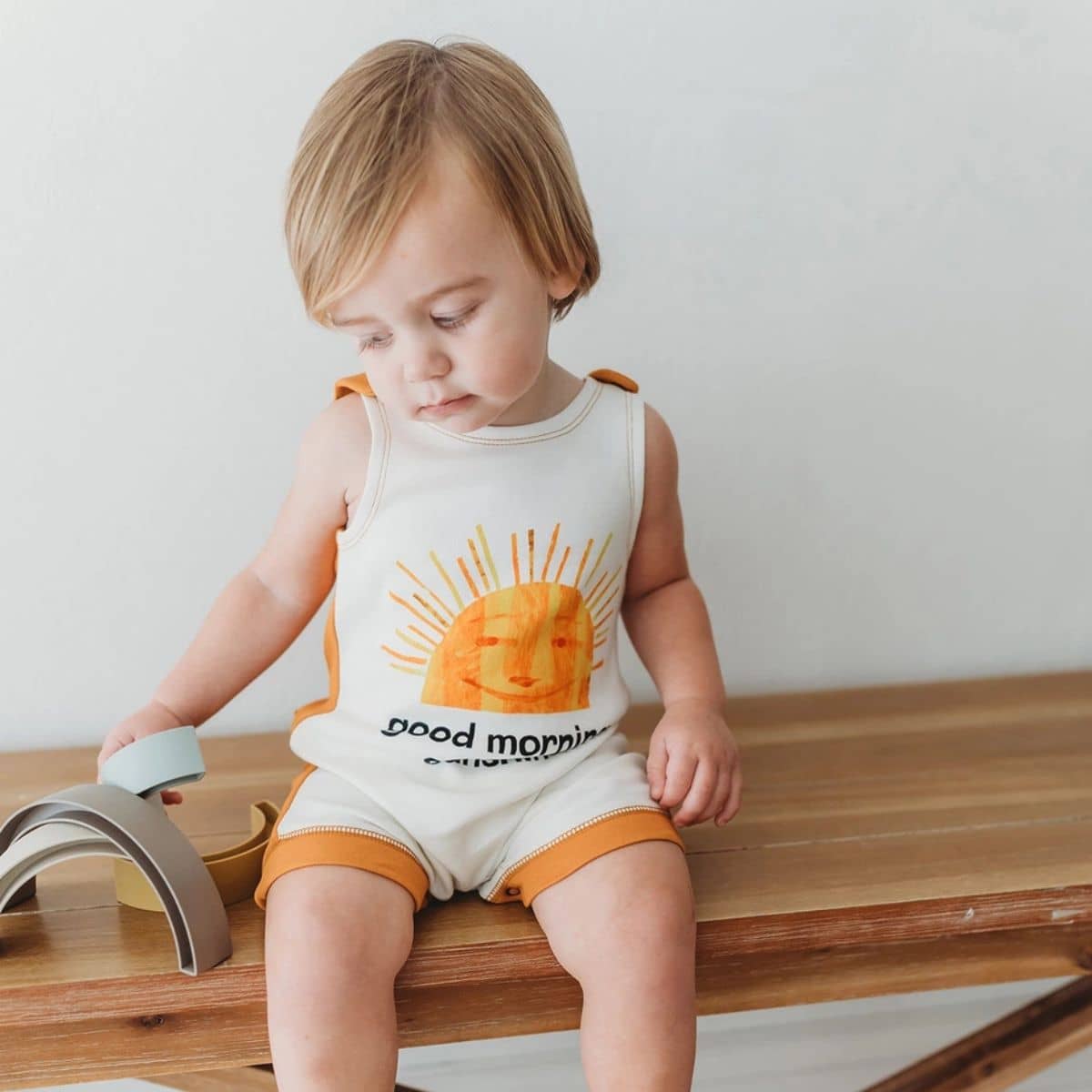 L'ovedbaby x The Very Hungry Caterpillar Organic Sleeveless Romper - Sunny Day - Image 3