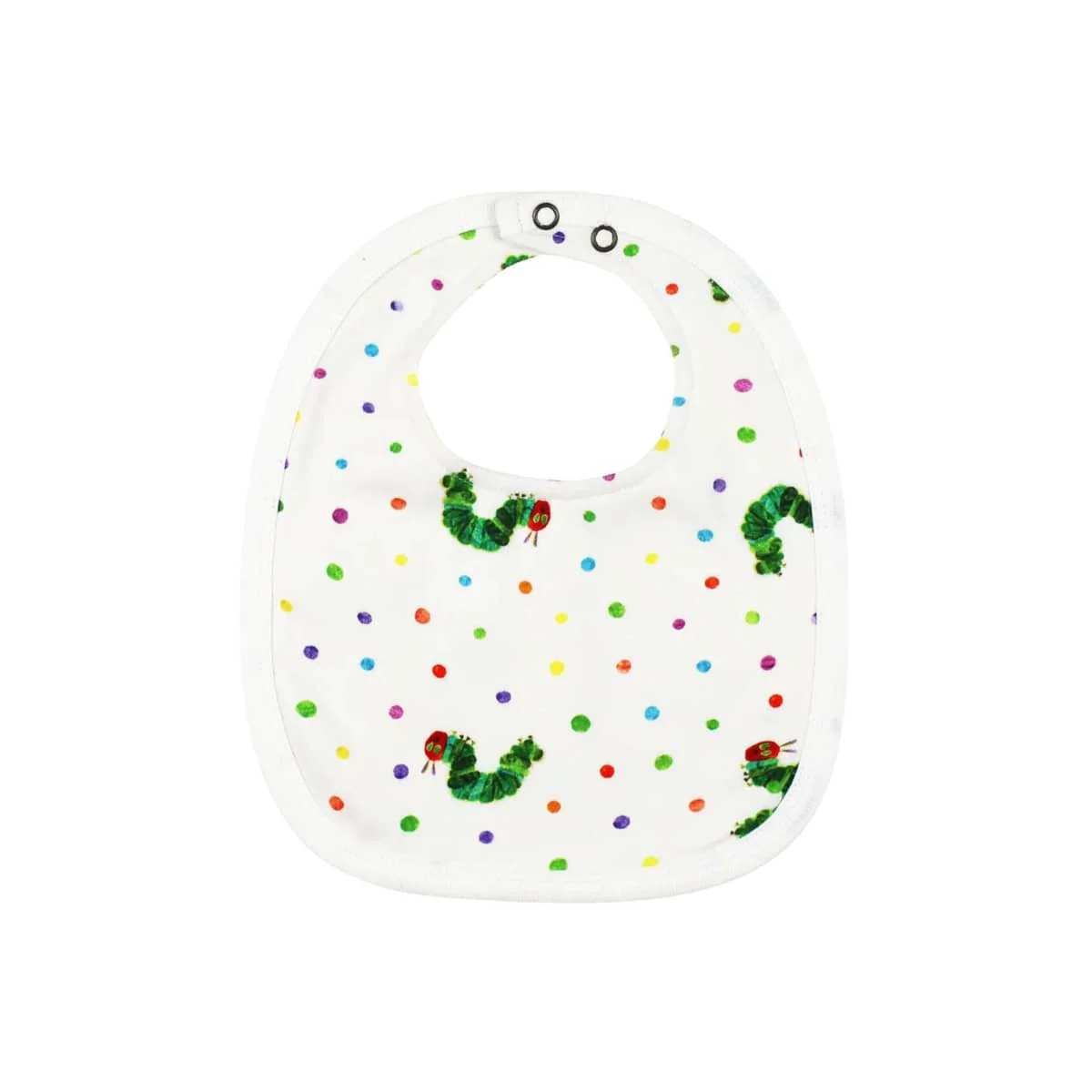 L'ovedbaby x The Very Hungry Caterpillar Organic Two Layer Reversible Bib - Caterpillar