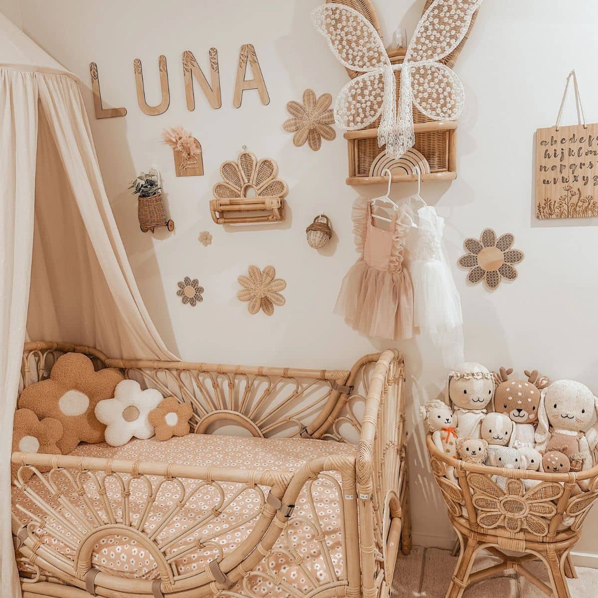 Luna Mae Creations - Large Cushion - Caramel Daisy - Image 5