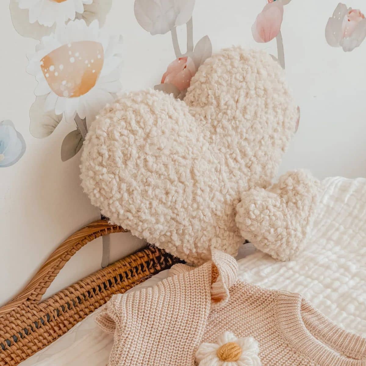 Luna Mae Creations - Medium Cushion - Sherpa Heart - Image 5
