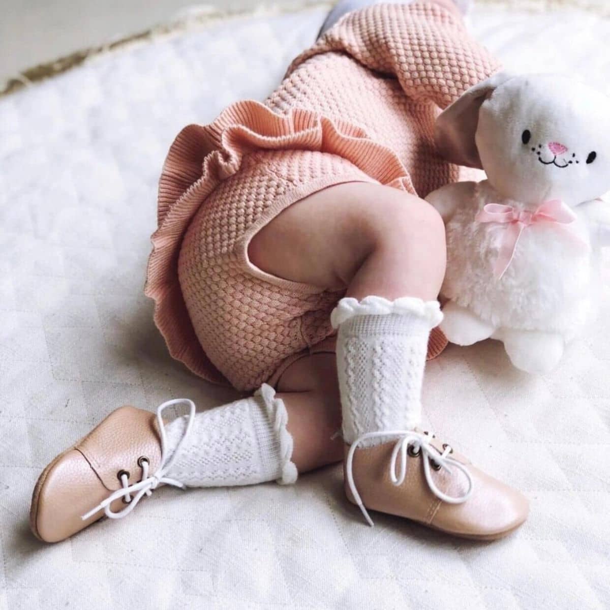 Ma Mer Chain Knee High Socks - White - Image 2
