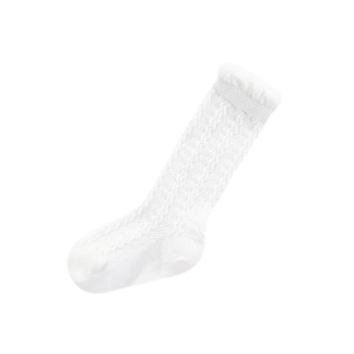 Ma Mer Chain Knee High Socks - White - Image 3
