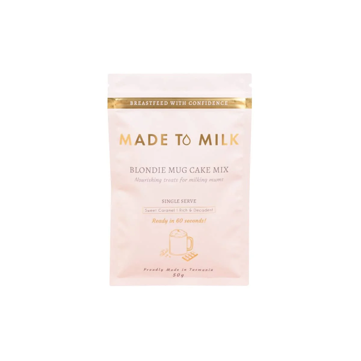 Made to Milk Lactation Blondie Mug Cake Mix - Single Serve