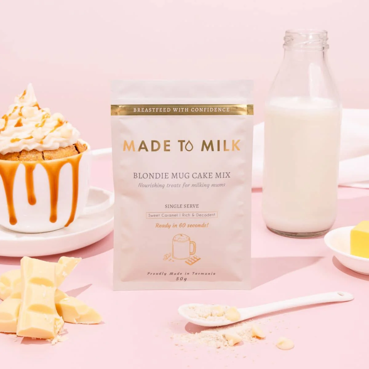 Made to Milk Lactation Blondie Mug Cake Mix - Single Serve - Image 2